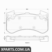 Комплект гальмівних колодок дискове гальмо TRW GDB1911 Комплект гальмівних колодок дискове гальмо TRW GDB1911