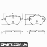 Комплект гальмівних колодок дискове гальмо TRW GDB2036