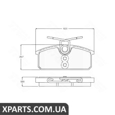 Гальмiвнi колодки дисковi TRW GDB2166