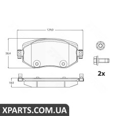 Гальмiвнi колодки дисковi TRW GDB2175