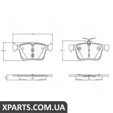 Тормозні гальмівні колодки VW T-Roc R 17 TRW GDB2179