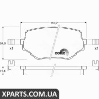 Комплект гальмівних колодок дискове гальмо TRW GDB3132