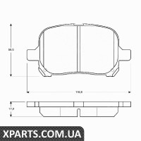 Комплект гальмівних колодок дискове гальмо TRW GDB3152