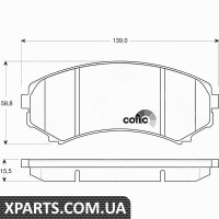 Комплект гальмівних колодок дискове гальмо TRW GDB3246