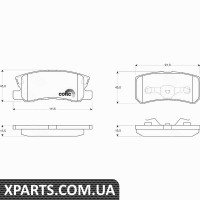 Комплект тормозных колодок дисковый тормоз TRW GDB3247