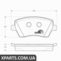 Комплект гальмівних колодок дискове гальмо TRW GDB3332