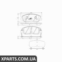 Комплект гальмівних колодок дискове гальмо TRW GDB3418 Комплект гальмівних колодок дискове гальмо TRW GDB3418
