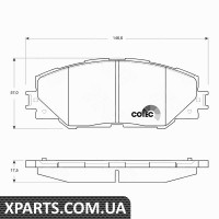 Комплект гальмівних колодок дискове гальмо TRW GDB3424