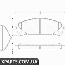 Комплект гальмівних колодок дискове гальмо TRW GDB3484