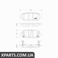Комплект гальмівних колодок дискове гальмо TRW GDB3507
