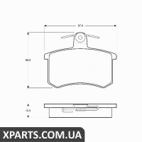 Комплект гальмівних колодок дискове гальмо TRW GDB829
