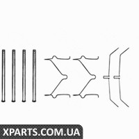 Комплектуючі колодки дискового гальма TRW PFK208