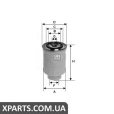 Фільтр паливний UFI 2436600