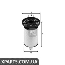 Топливный фильтр UFI 2607600