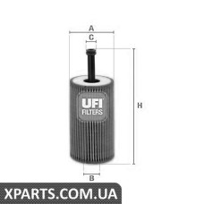 Фільтр масляний UFI 2503200