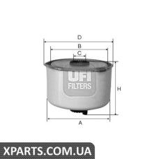 Топливный фильтр UFI 2445400