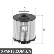 Фільтр паливний UFI 2605800