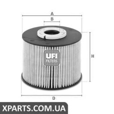 Топливный фильтр UFI 2605500