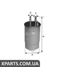 Фільтр паливний UFI 24ONE01