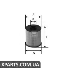 Топливный фильтр UFI 2600600