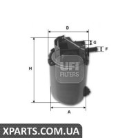 Паливний фільтр UFI 2409500