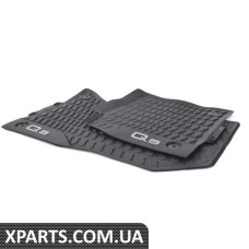 80B061221041 VAG Всепогодні гумові килимки - передні - чорні з логотипом «Q5»