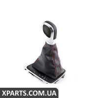 5G1713203KXPR VAG Ручка перемикання передач GTI DSG — чорна шкіра/червона строчка