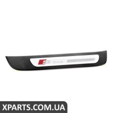 8K0853376B01C VAG Правий задній поріг дверей S-Line - чорний матовий / алюміній