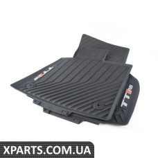 8S0061221A041 VAG Передні всепогодні килимки - чорні з логотипом TTRS