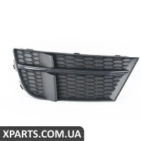 8V3807681ABESM VAG Нижня решітка бампера — Satin Black/Dark Chrome — ліва