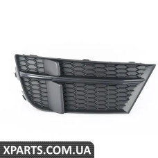 8V3807681ABESM VAG Нижня решітка бампера — Satin Black/Dark Chrome — ліва