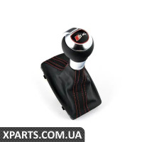 8K1713139TIWZ VAG Ручка автоматичної коробки передач - Шкіра - Soul (чорний) / Magma Red