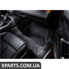 83B061221041 VAG Всепогодні гумові килимки - передні - чорні з логотипом «Q3»