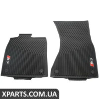 4K8061221B041 VAG Всепогодні гумові килимки - передні - чорні з логотипом «S7»