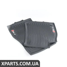 4K8061221A041 VAG Всепогодні гумові килимки - передні - чорні з логотипом «RS7»