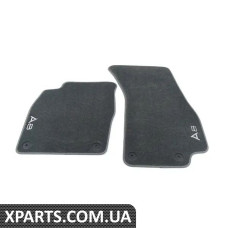 4N1061275MNO VAG Передні текстильні килимки преміум-класу - чорні з логотипом A8