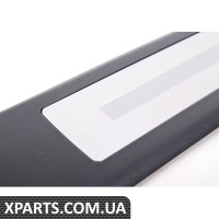 8E0853374P01C VAG Накладка на передні двері — чорний матовий/метал — права