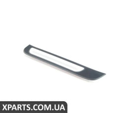 8K085337501C VAG Накладка на поріг лівих задніх дверей - чорний матовий / алюміній