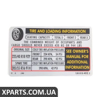 1J0010402J VAG мітка