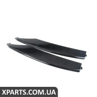 420898460AT94 VAG Комплект накладок решітки заднього бампера - Глянсовий чорний - лівий