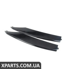 420898460AT94 VAG Комплект накладок решітки заднього бампера - Глянсовий чорний - лівий