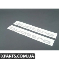 4G0064317AY9B VAG Комплект дверної графіки 'Quattro' Script - Brilliant Black