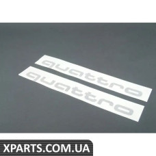 4G0064317AY9B VAG Комплект дверної графіки 'Quattro' Script - Brilliant Black