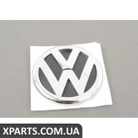 1K9853630AULM VAG Емблема "VW" Хром/Чорний на кришці багажника