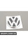 1K9853630AULM VAG Емблема "VW" Хром/Чорний на кришці багажника