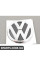 1K9853630AULM VAG Емблема "VW" Хром/Чорний на кришці багажника