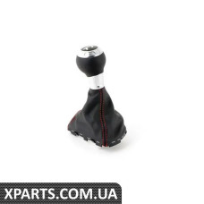 8J1713139MVDJ VAG Ручка автоматичної коробки передач - шкіра - Soul (чорний) / червоний кармін