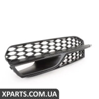 8V3807681QBMT VAG Нижняя решетка бампера — Satin/Gloss Black — слева