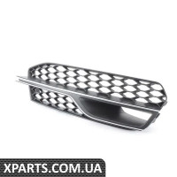 8V3807682LBMO VAG Нижняя решетка бампера — Satin Black/Chrome — справа