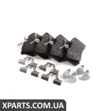 1J0698451P VAG Комплект задніх гальмівних колодок